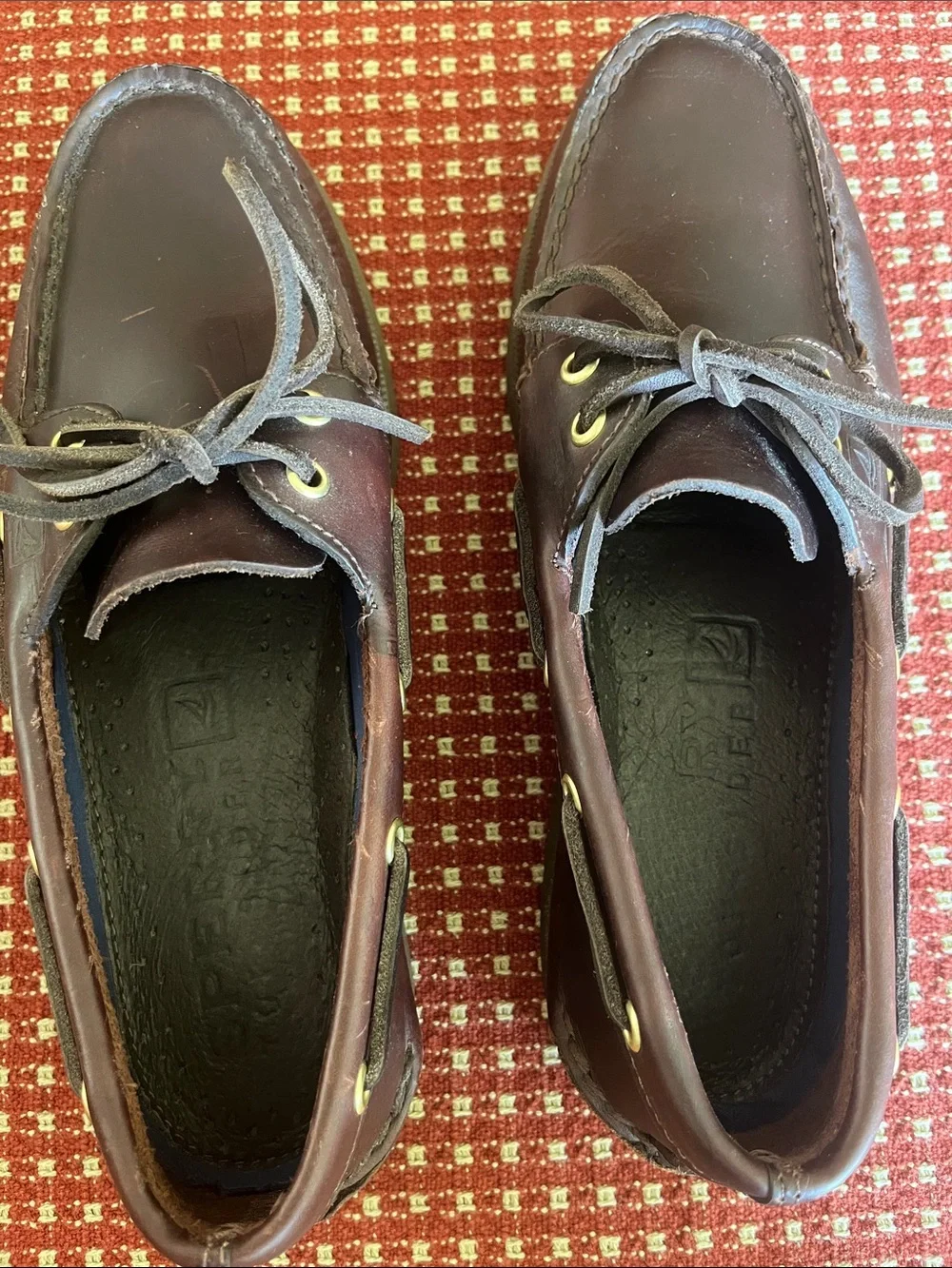 Men’s Sperry Topsider Brown Leather Boat Shoes